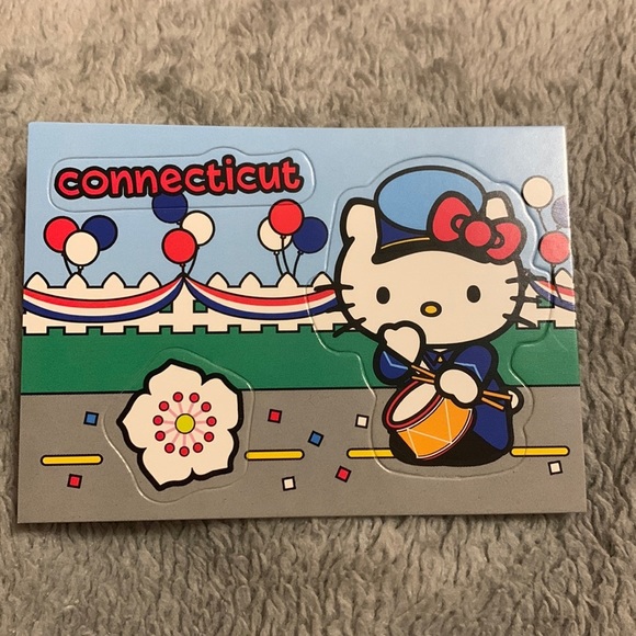 5/10$ Connecticut Hello Kitty Stickers! - Picture 1 of 3